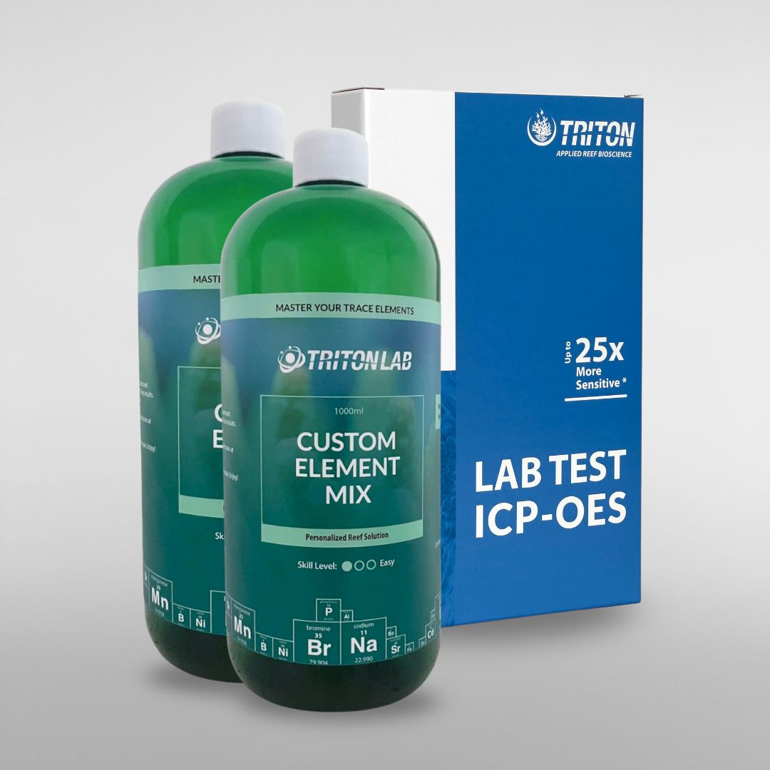 TRITON Master your Trace Elements Subscription - Custom Element mix Bottle and TRITON ICP-OES test