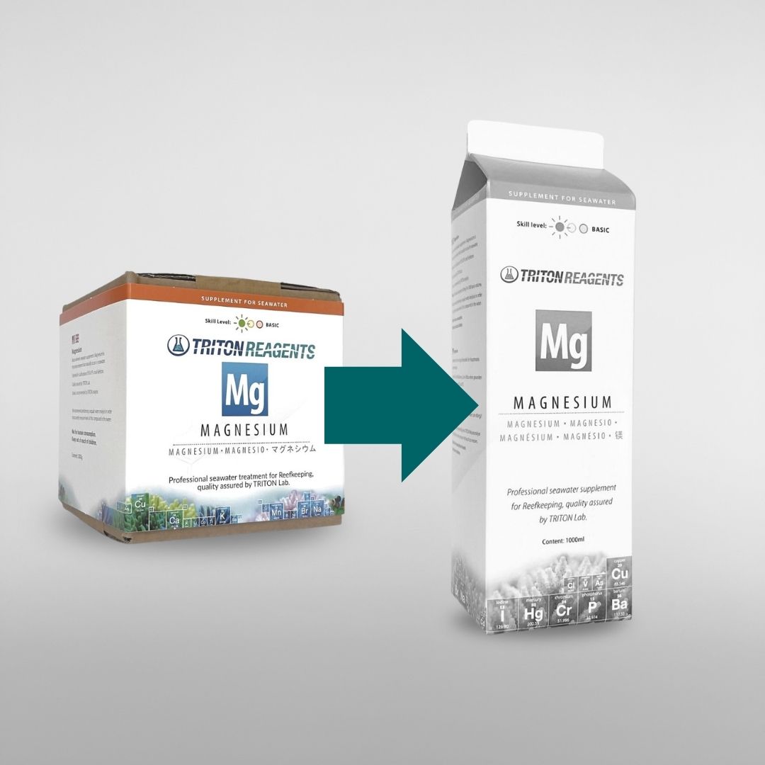 TRITON Magnesium Trockensalz 1 kg als Ersatz für das eingestellte 1L-Flüssigformat — Produktumstellungs-Übersicht